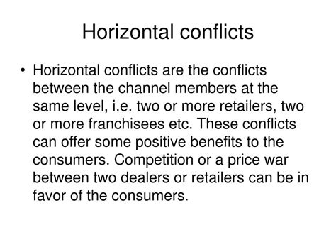 horizontal channel conflict examples.